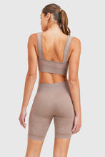 Load image into Gallery viewer, Essential Mineral-Washed Seamless Sports Bra (Mushroom)
