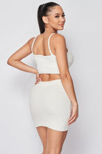 Load image into Gallery viewer, SOFT KNIT CAMI AND SKIRT SET
