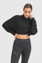 Load image into Gallery viewer, Fuzzy Boxy Raglan Cropped Top
